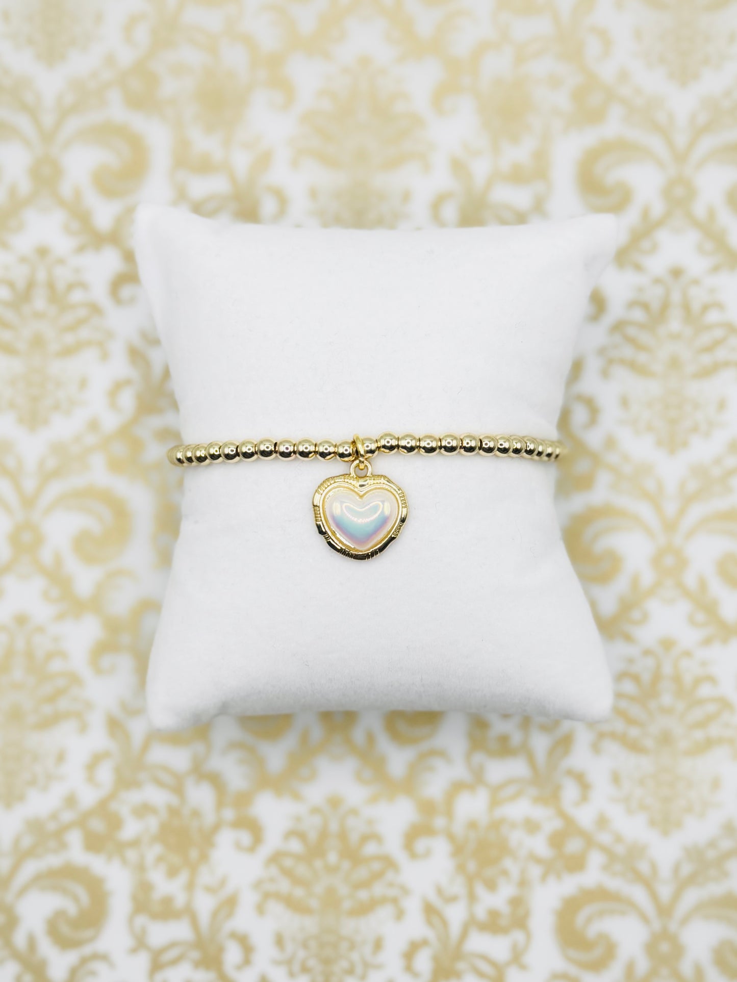 Pearl Crush Gold Beaded Bracelet