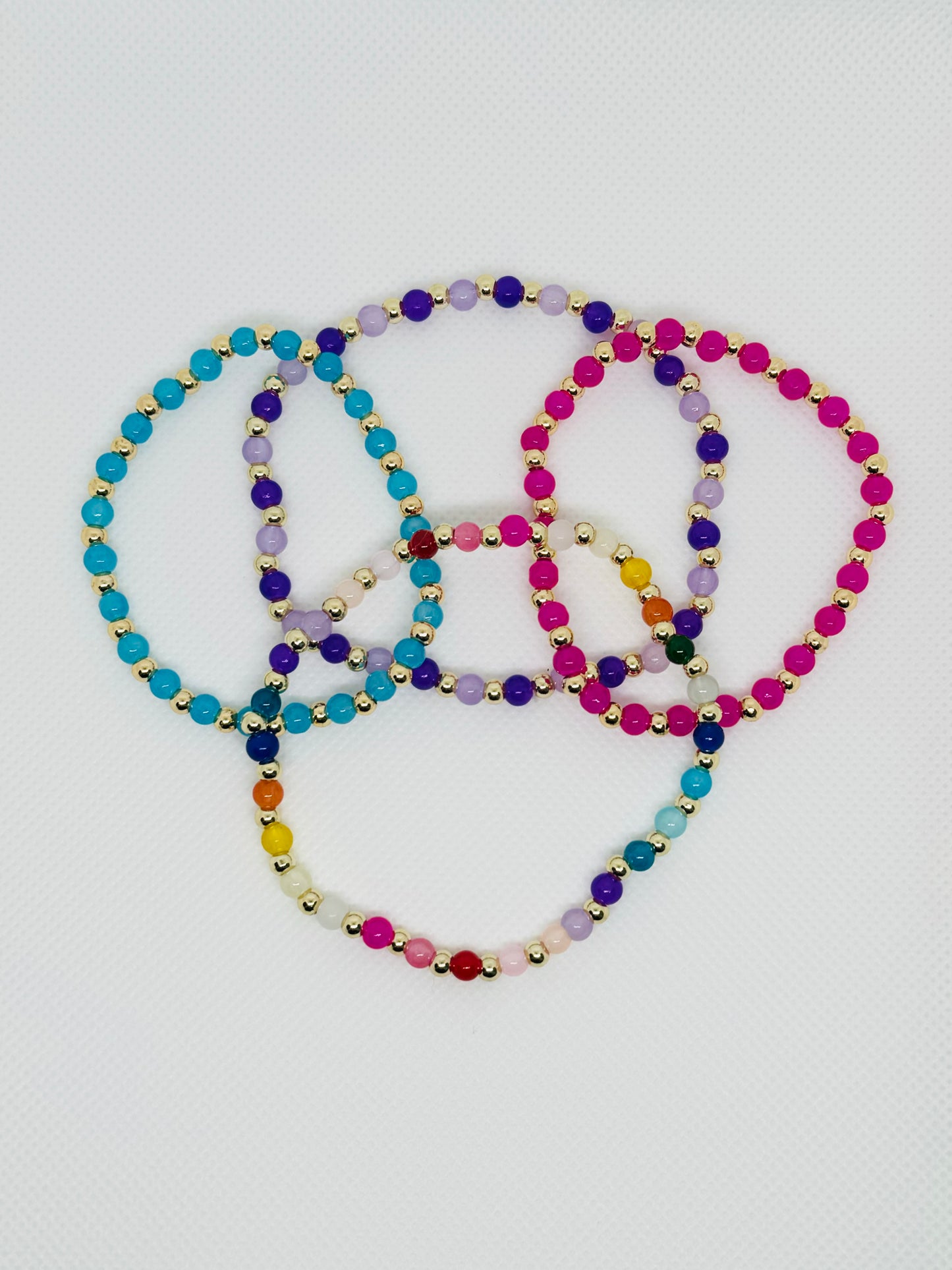 Gold with Glass Beads