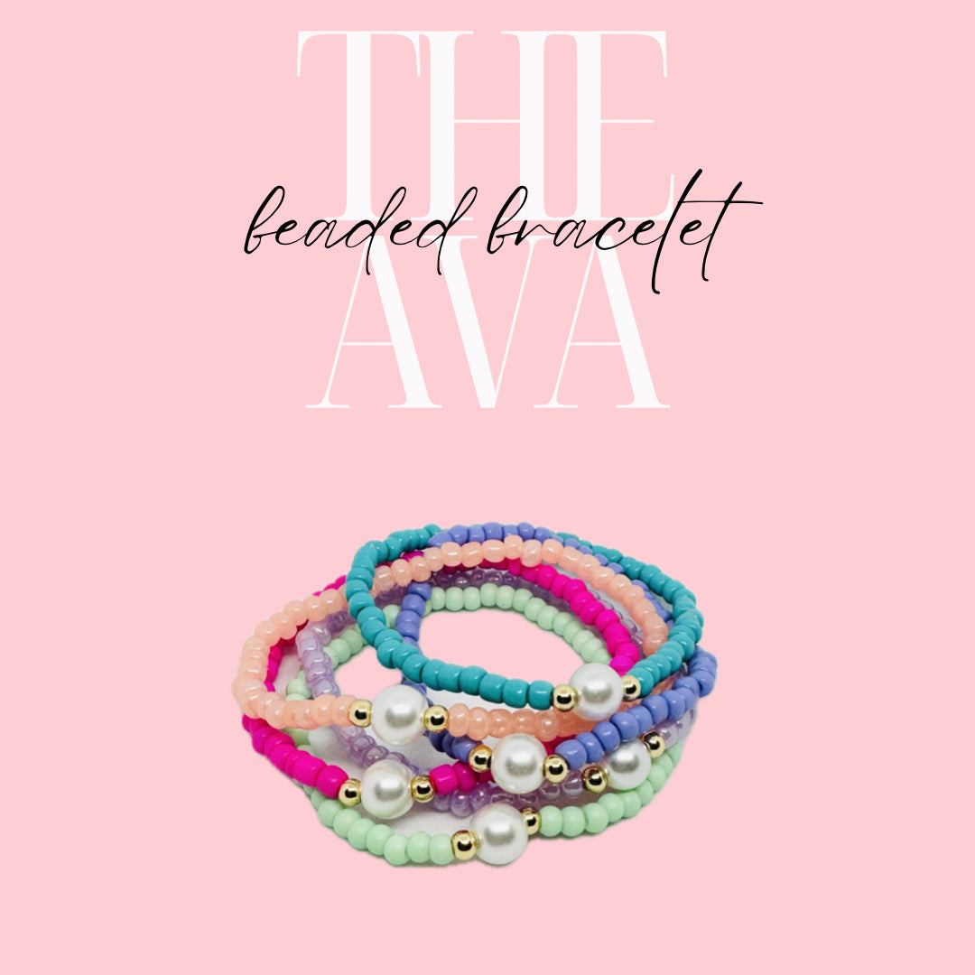 The Ava - Seed Bead with Pearl and Gold Bead accents
