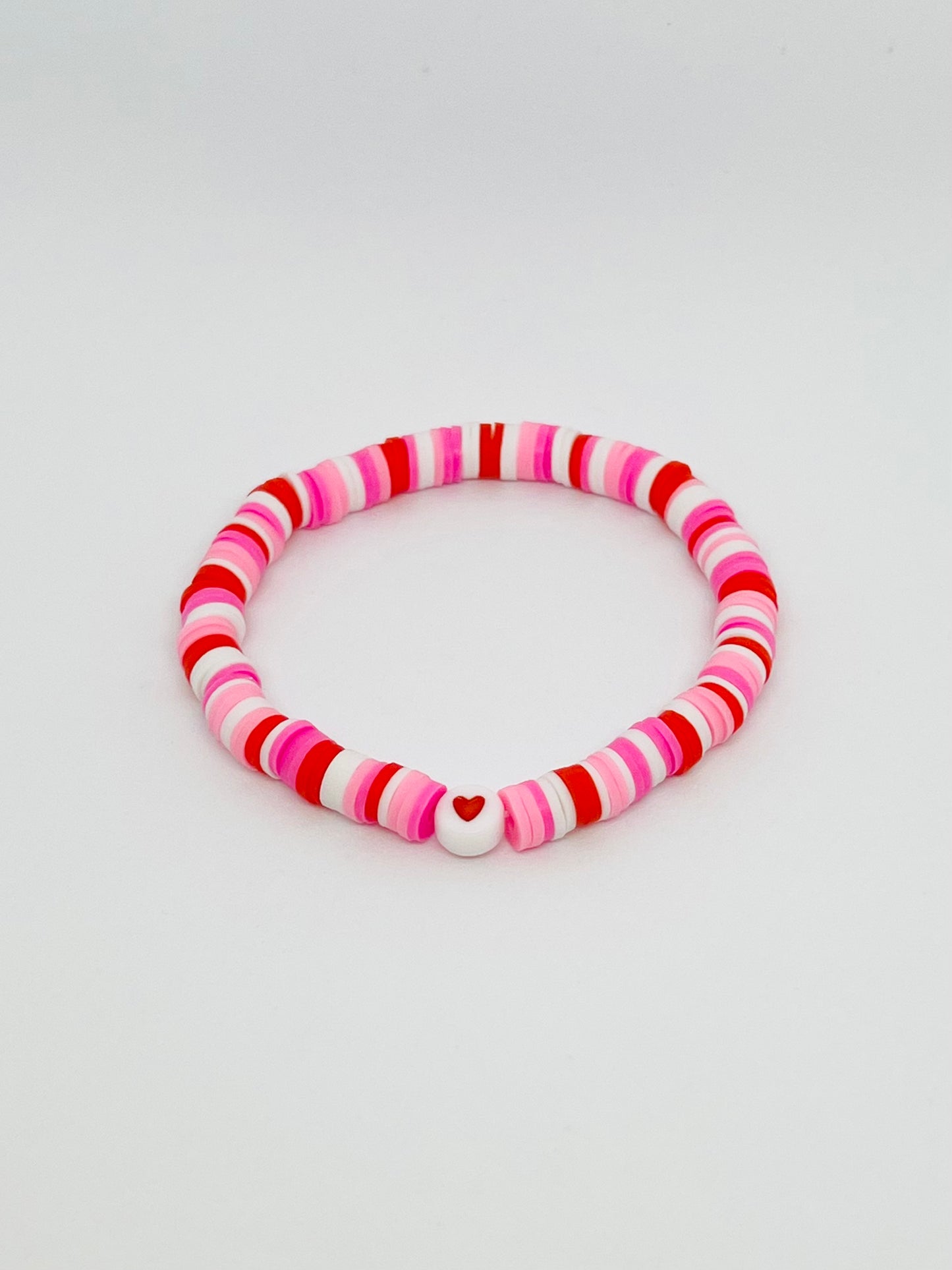 Pink and Red Valentines Day Bracelet Set