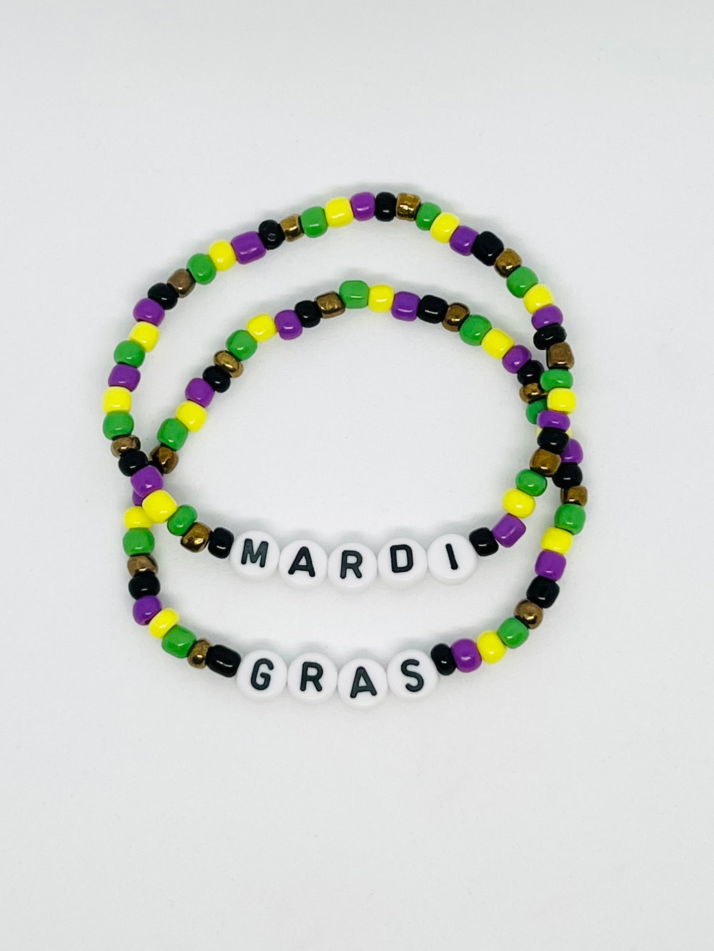 Mardi Gras Bracelet Set of 2