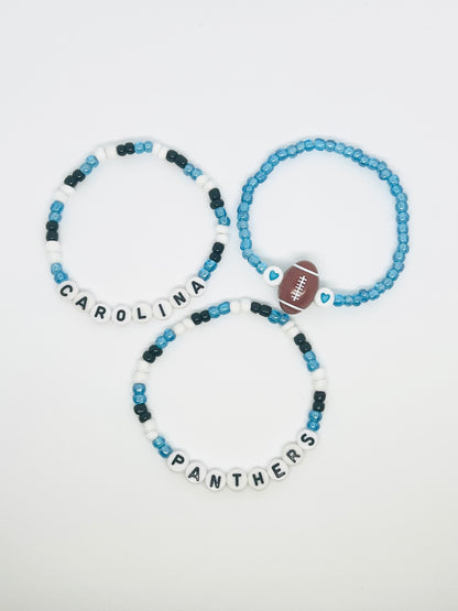 Carolina Panthers Bracelet Set