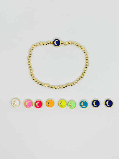 Moon Gold Beaded Bracelet