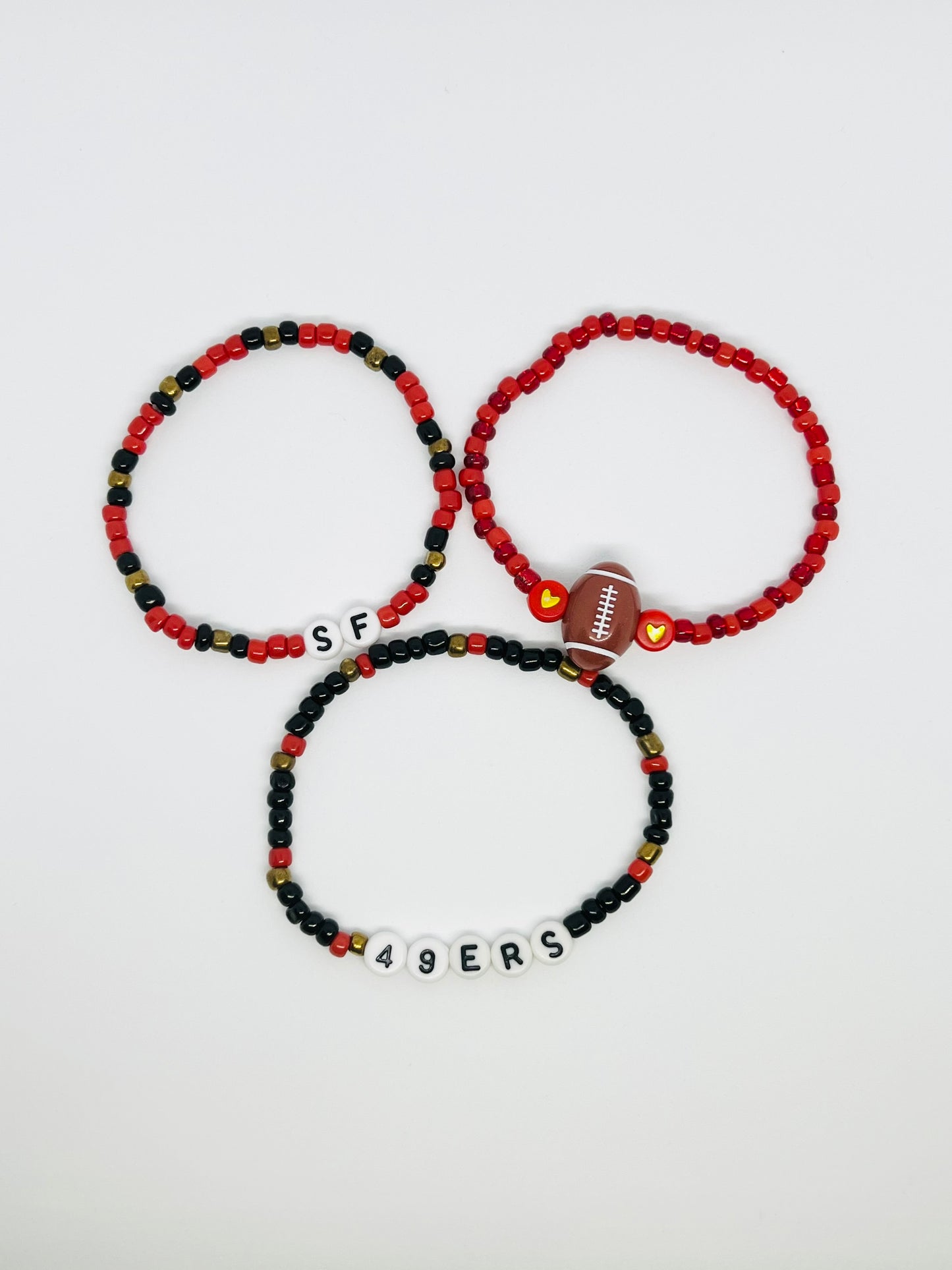 San Fran 49ers Set of 4 Bracelets