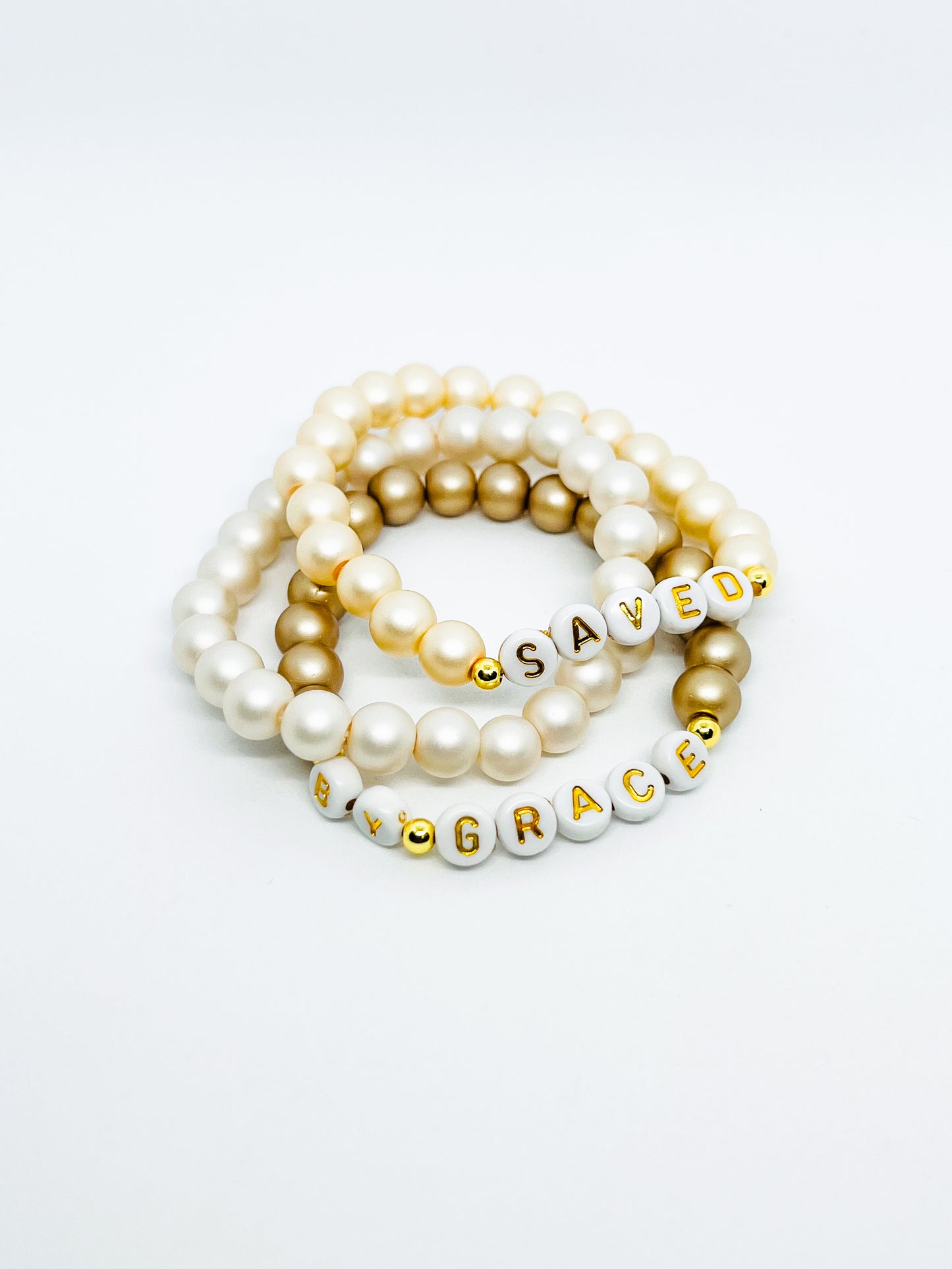 Saved By Grace Bracelet Set