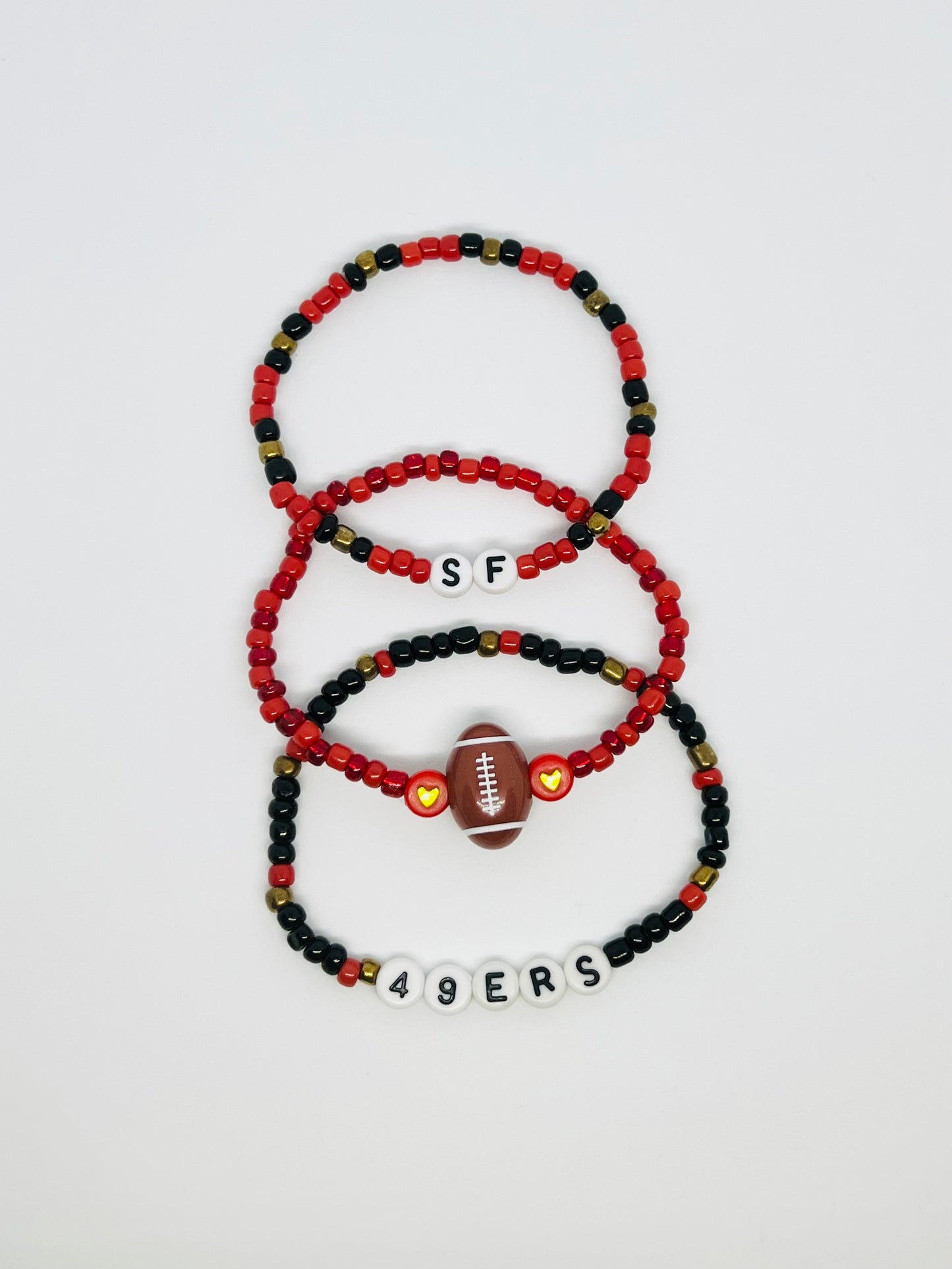 San Fran 49ers Bracelet Set