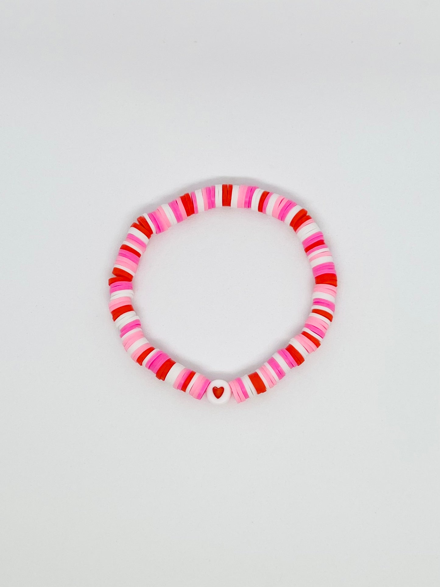 Pink and Red Valentines Day Bracelet Set