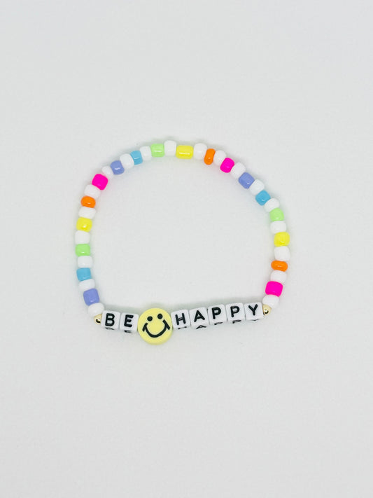 Be Happy Beaded Bracelet