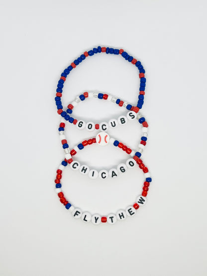 Chicago Cubs Bracelet Set of 3