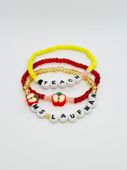 Teacher Bracelet Set of 3