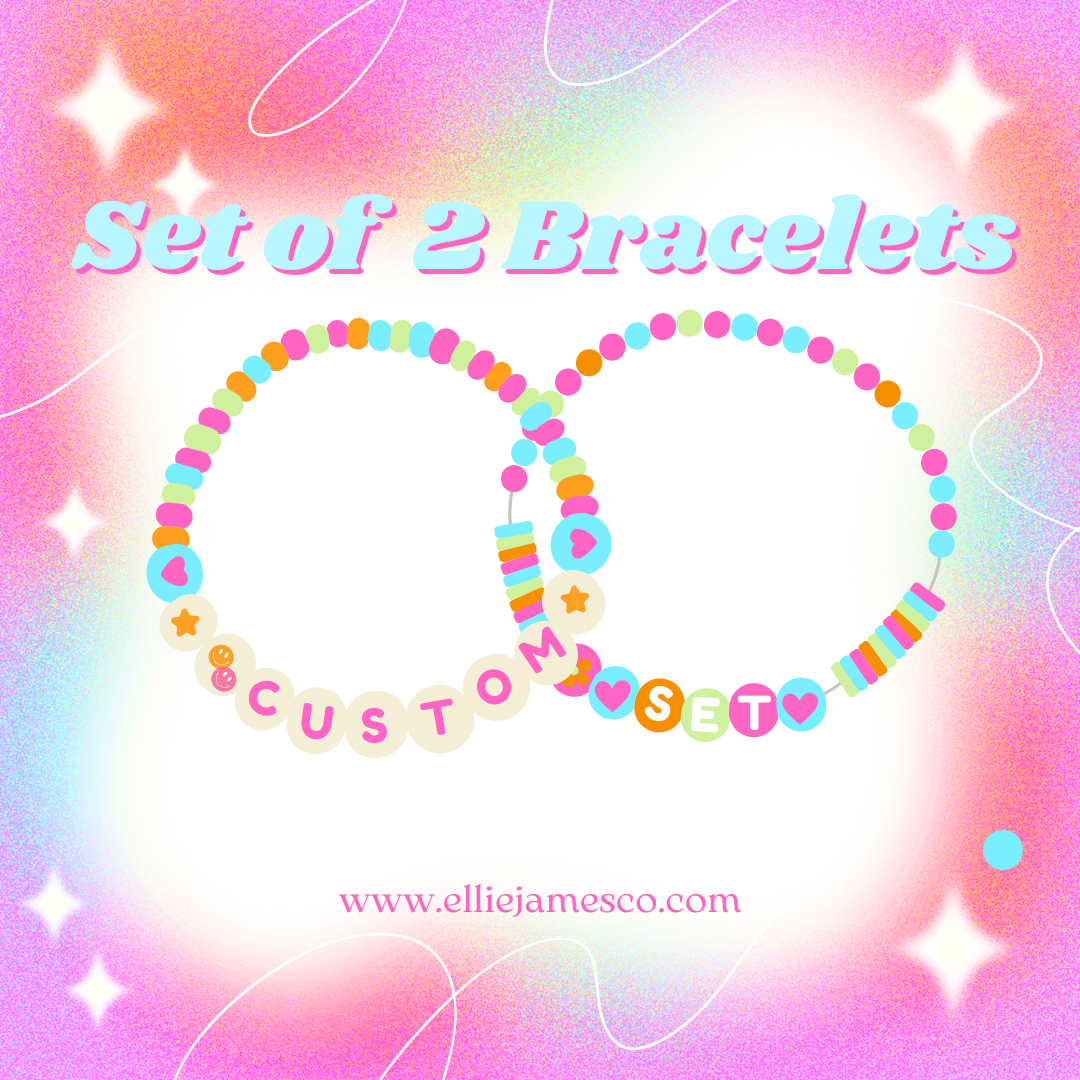 Custom Set of 2 Bracelets **Does NOT Include Gold Beaded Bracelets**