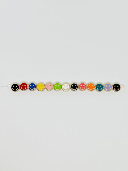 Smiley Enamel Gold Bead Add On