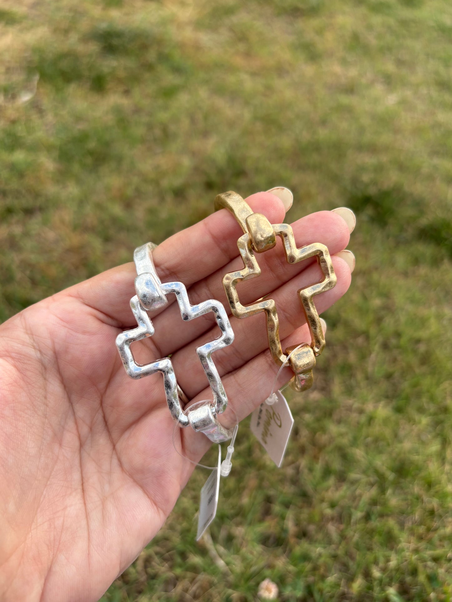 Cross-bound Bangle/Hinge Bracelet