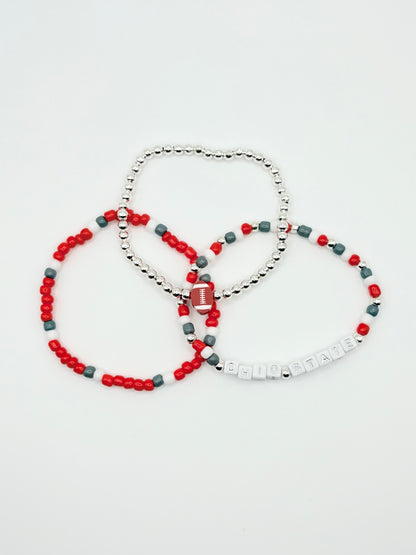 Sport Team Beaded Bracelet Sets