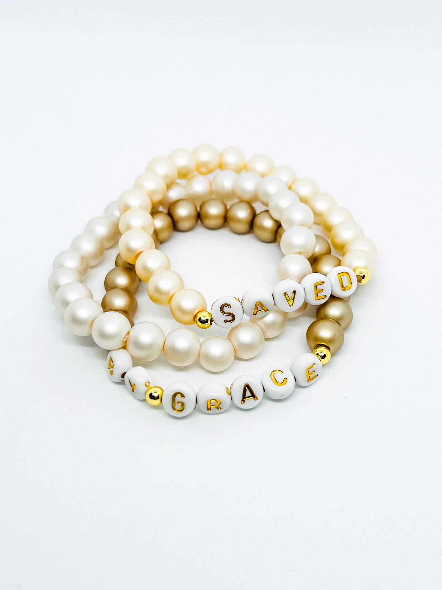 Saved By Grace Bracelet Set