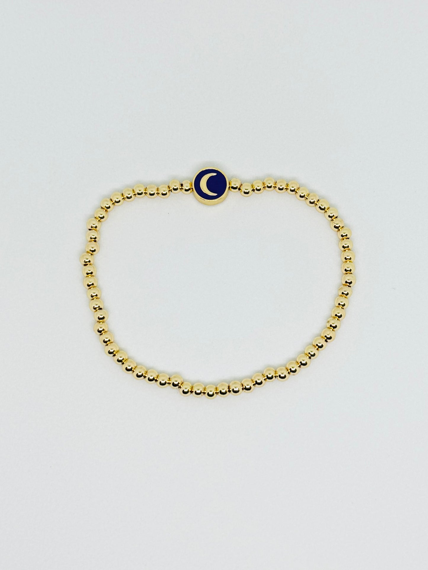 Moon Gold Beaded Bracelet