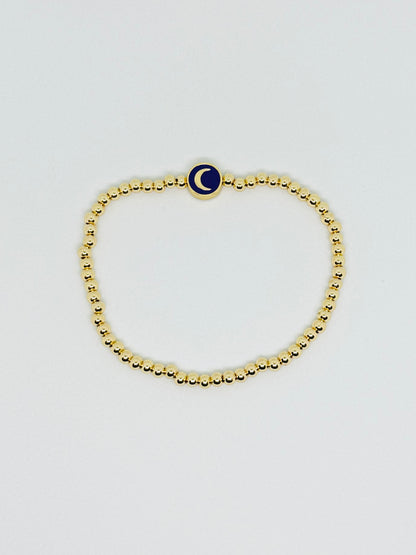 Moon Gold Beaded Bracelet