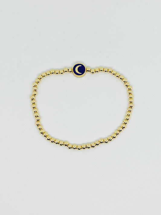 Moon Gold Beaded Bracelet