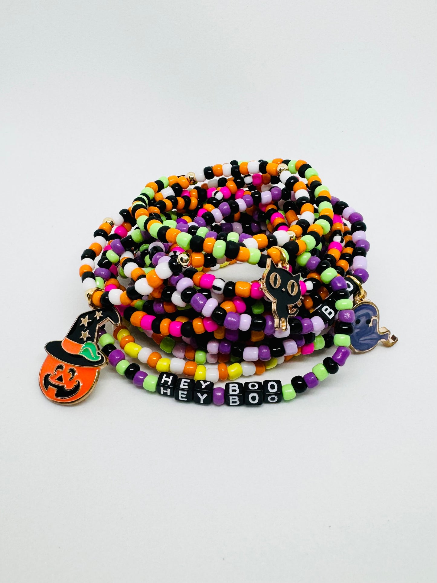 Halloween Seed Bead Bracelet