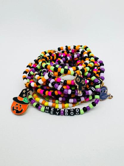 Halloween Seed Bead Bracelet