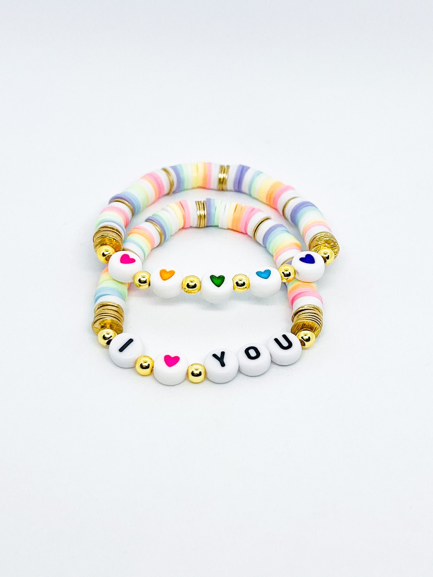 I Heart You Pastel Bracelet Set