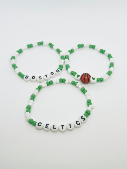 Boston Celtics Inspired Bracelet Set