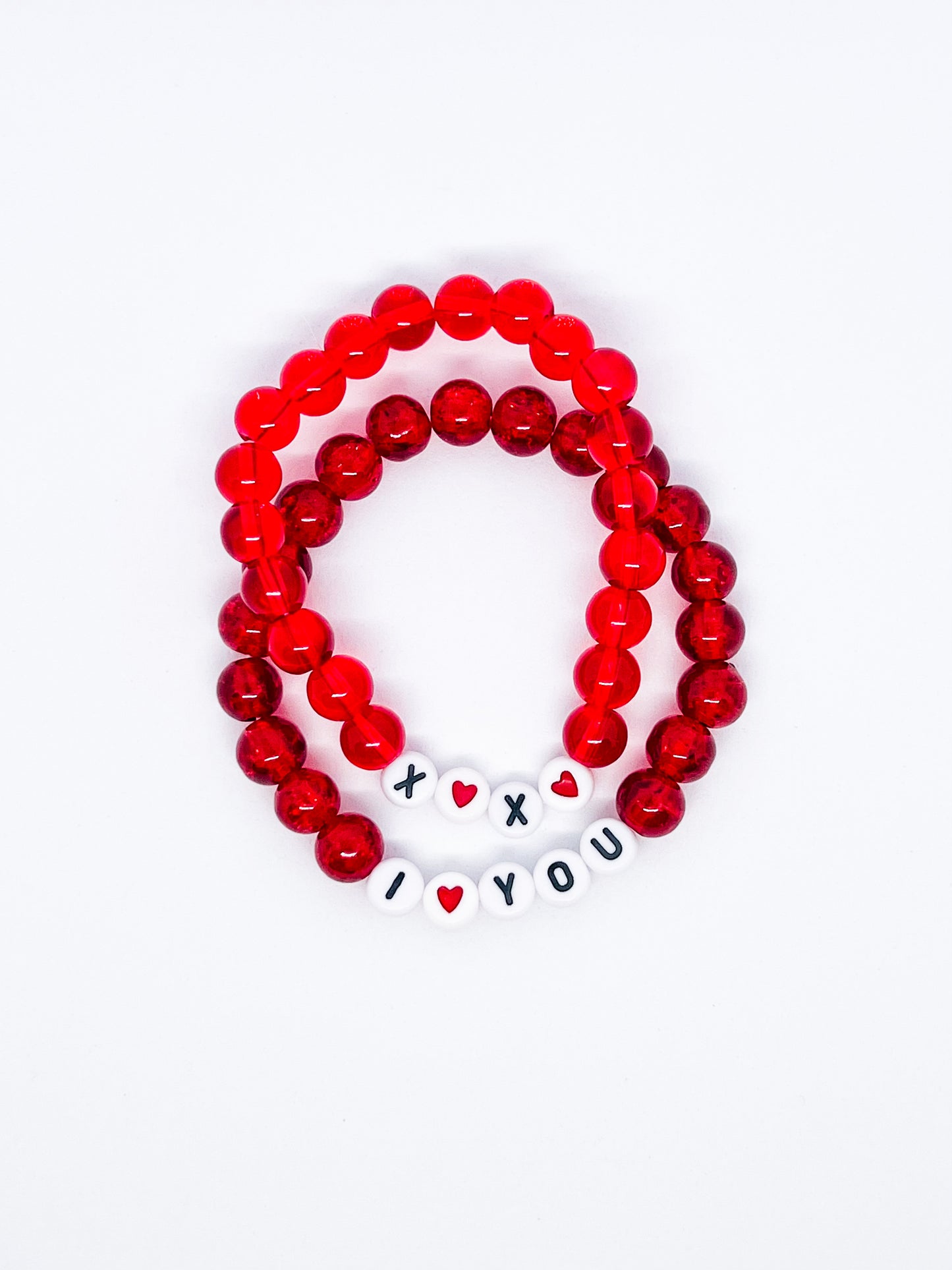 Valentines Day Red Bracelet Set of 2