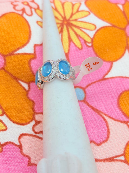 6 - Blue + Rhodium - No bag