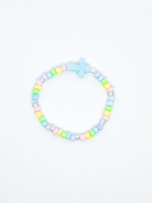 Pastel Cross Bracelet