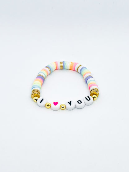 I Heart You Pastel Single Bracelet