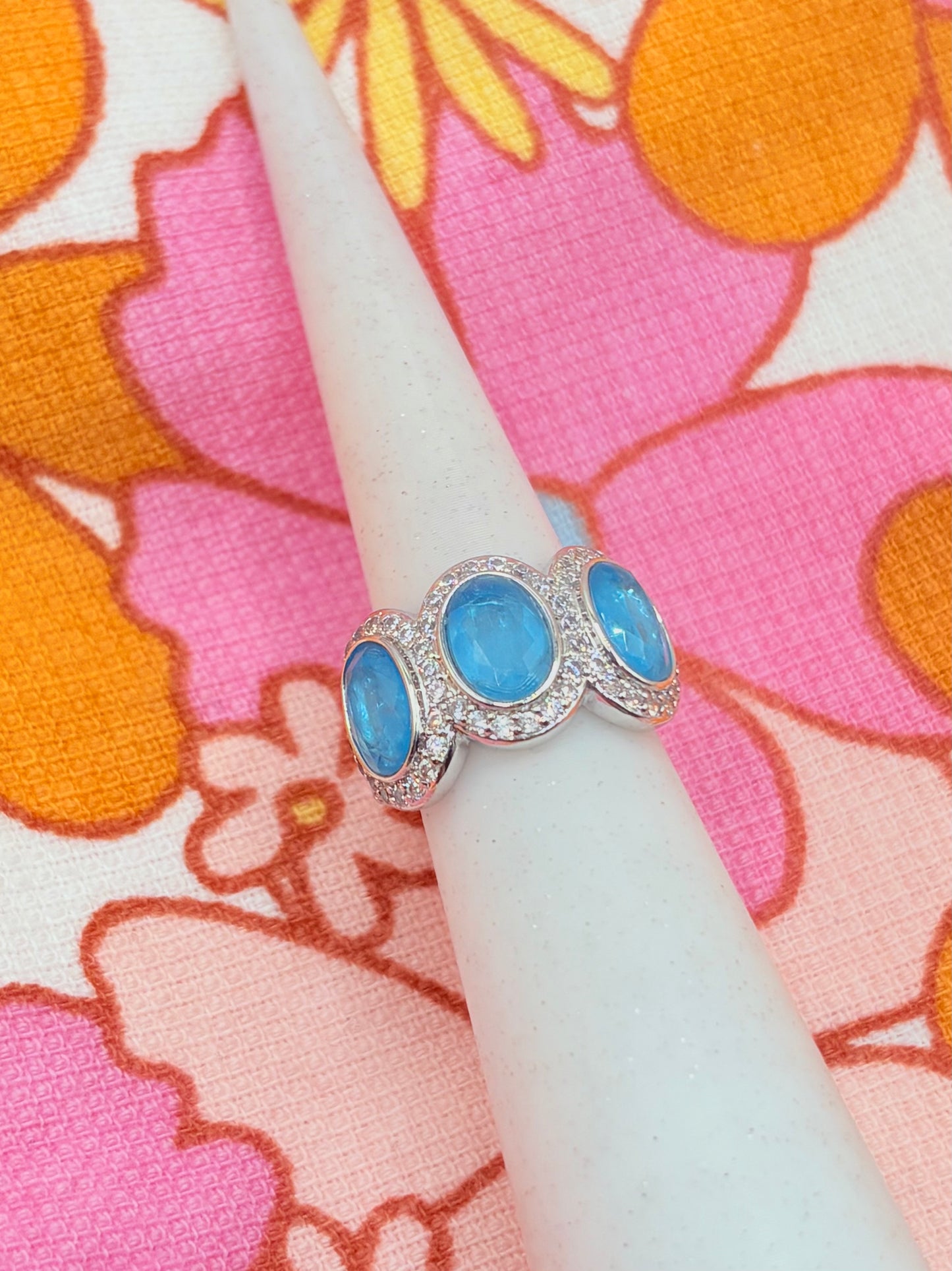 6 - Blue + Rhodium - No bag