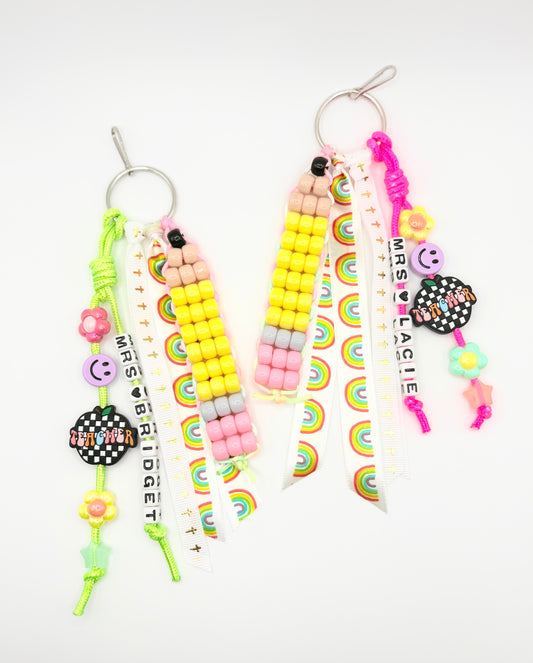 Pencil Keychain Beaded