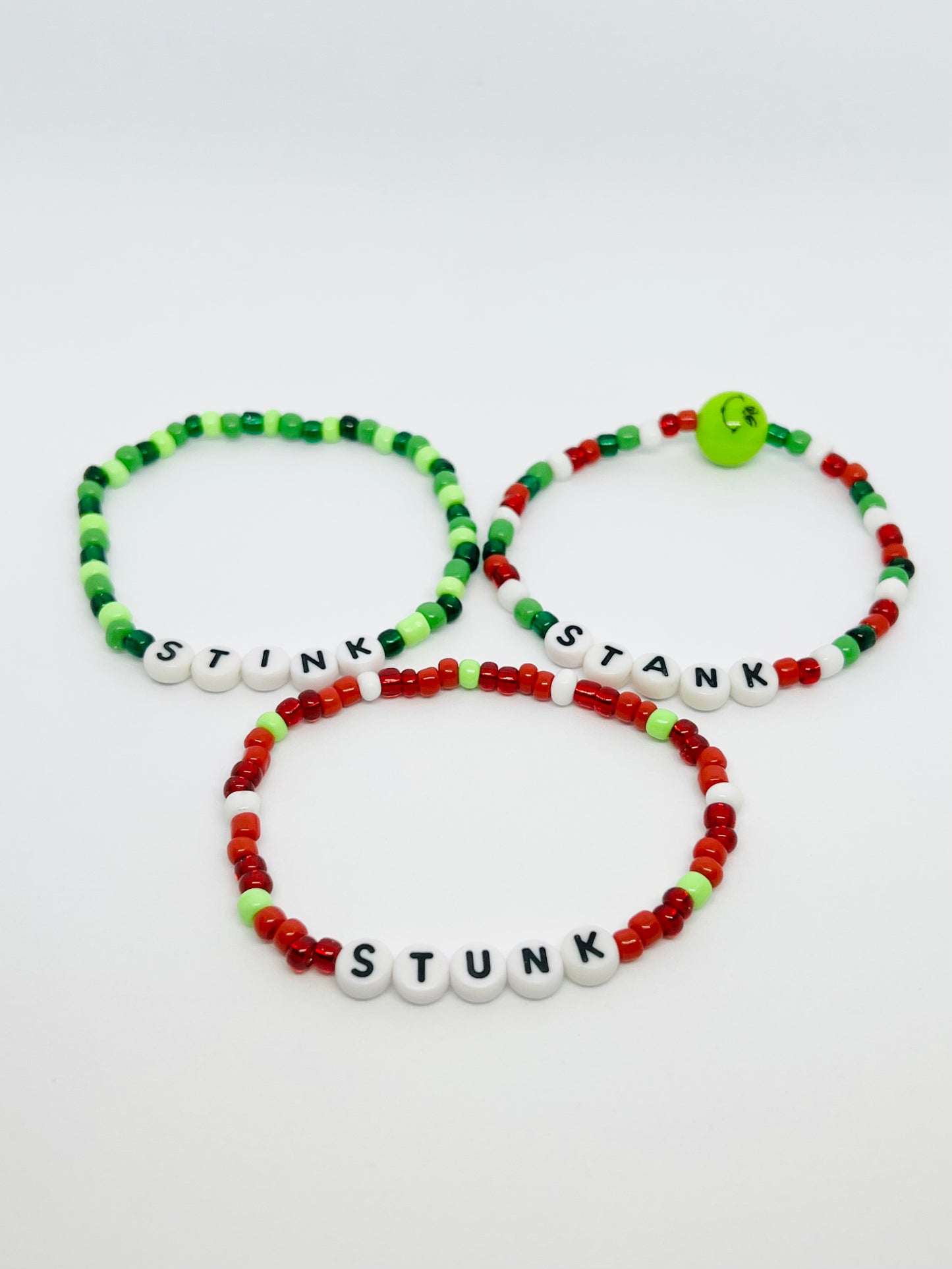 Green Guy G R I N C H Bracelets