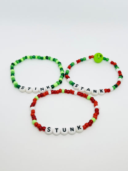 Green Guy G R I N C H Bracelets