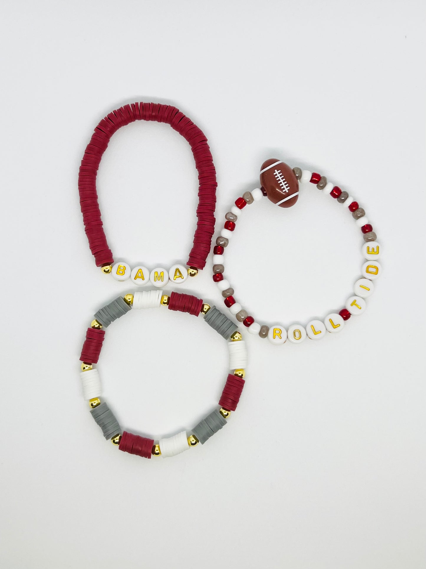 Alabama Roll Tide Bracelet Set of 3