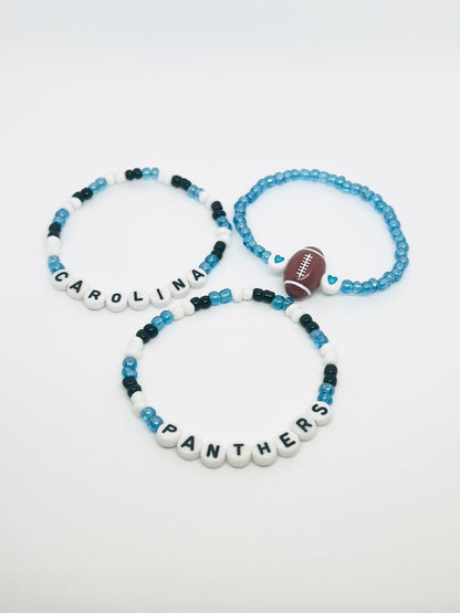 Carolina Panthers Bracelet Set