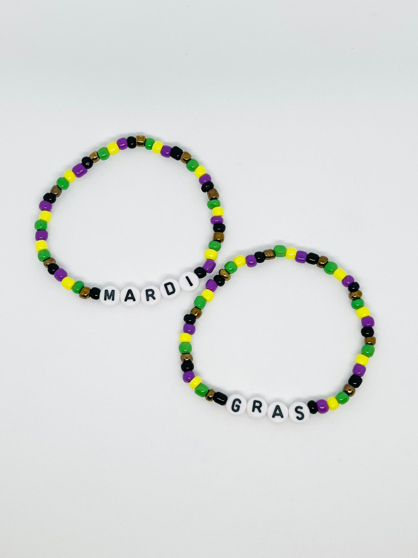 Mardi Gras Bracelet Set of 2