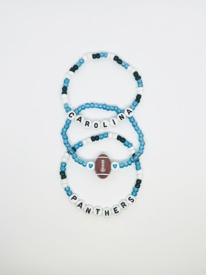 Carolina Panthers Bracelet Set