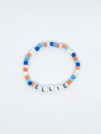 Custom Name Bluey Small Bead Bracelet