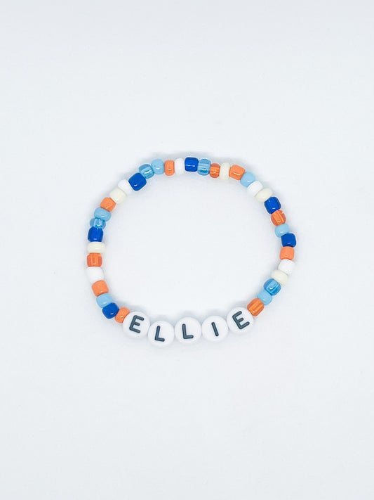 Custom Name Bluey Small Bead Bracelet