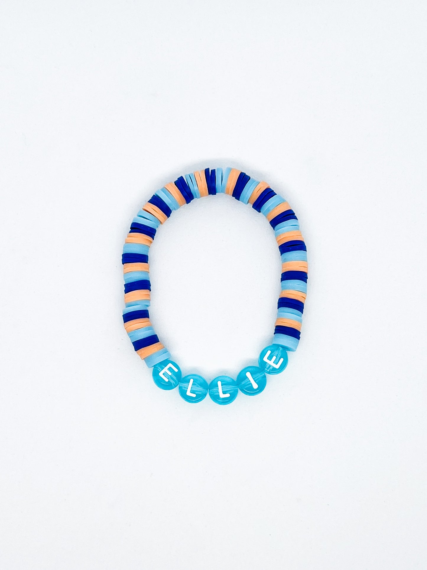 Custom Name Bluey Heishi Bead Bracelet