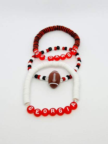 Georgia Go Dawgs Bracelet Set