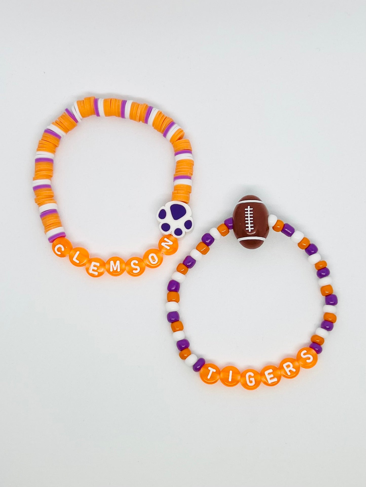 Clemson Orange Bracelet Set