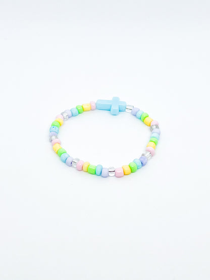 Pastel Cross Bracelet