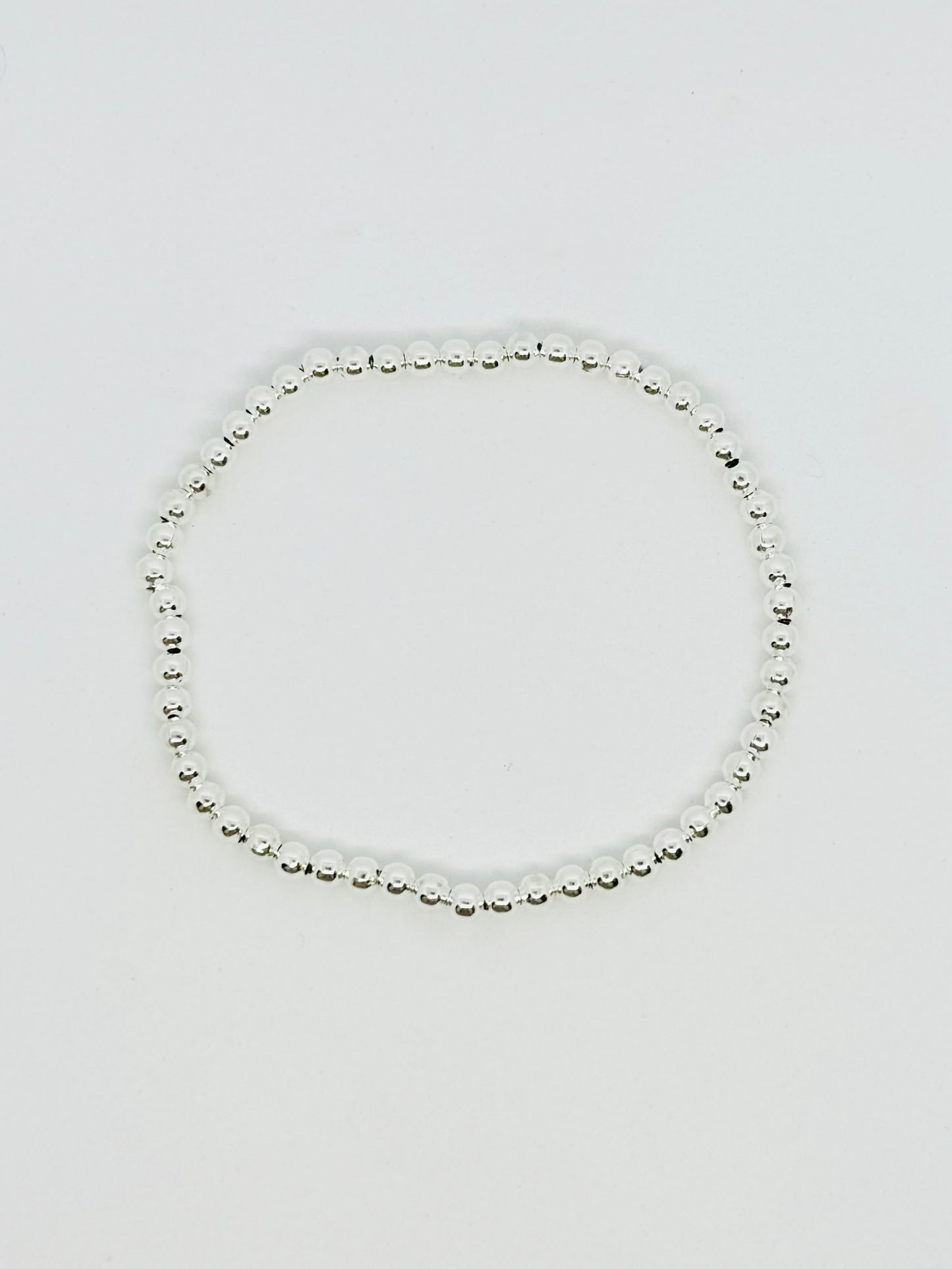 Silver Beaded Bracelet