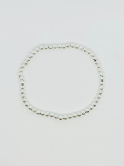 Silver Beaded Bracelet