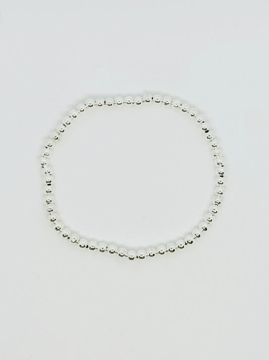 Silver Beaded Bracelet