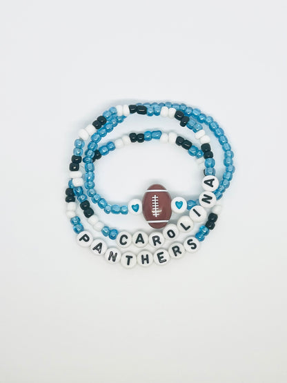 Carolina Panthers Bracelet Set