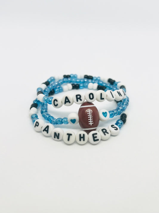 Carolina Panthers Bracelet Set