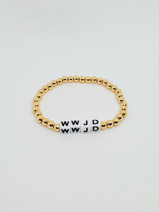 Gold WWJD Bracelet